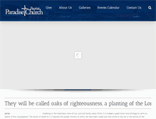 Tablet Screenshot of paradisebaptistchurch.org